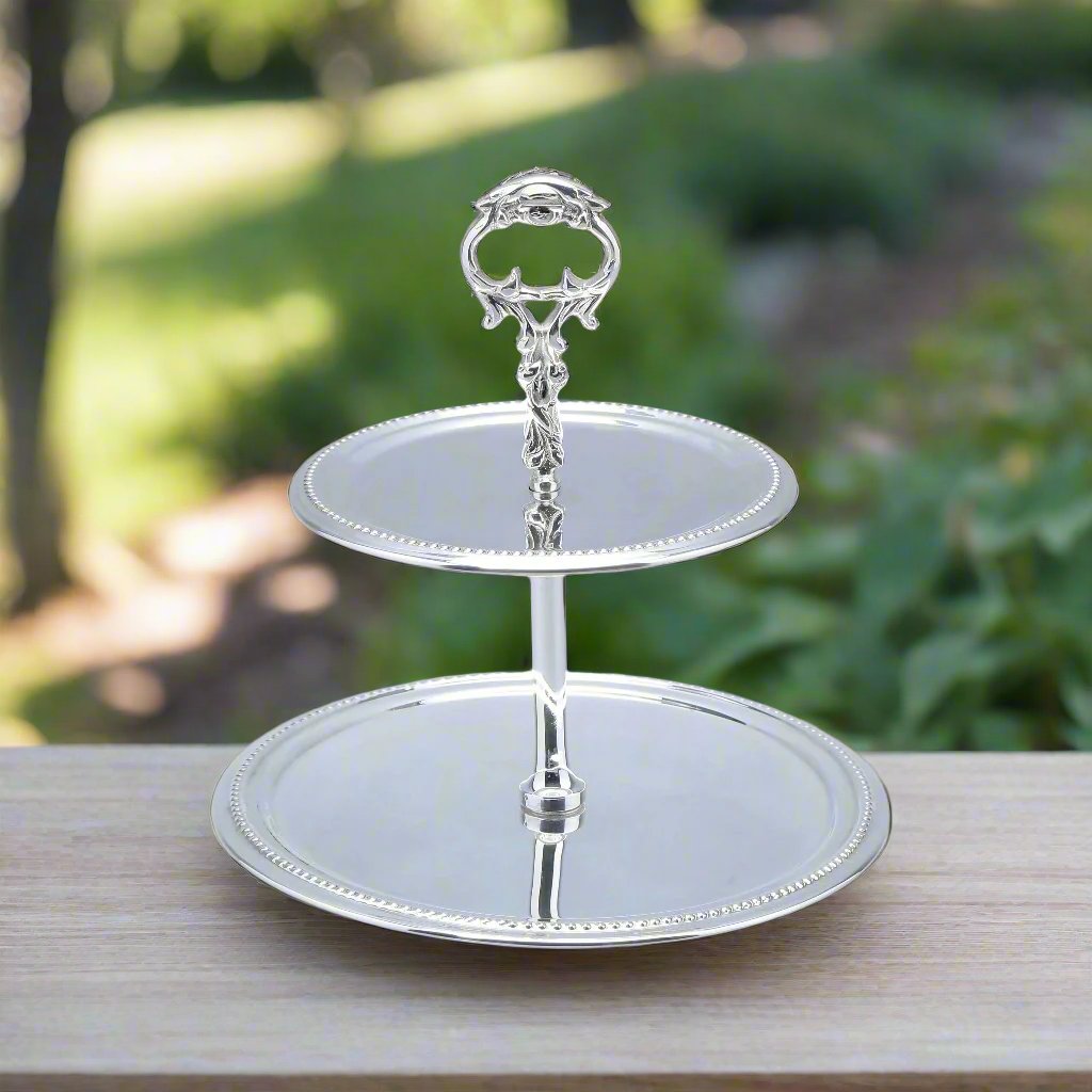 Art Nouveau Two Tier Pastry Stand Stand