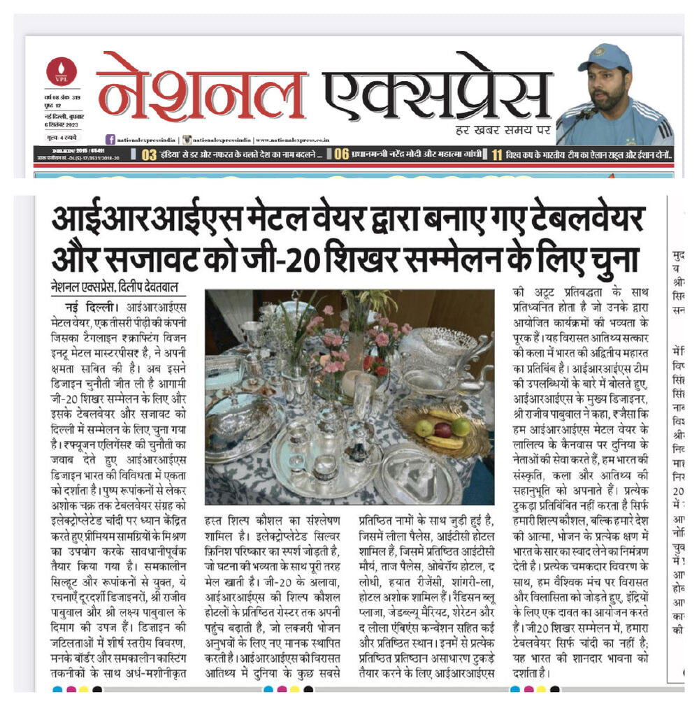 G20 Summit — Official Tableware Supplier press clipping 26